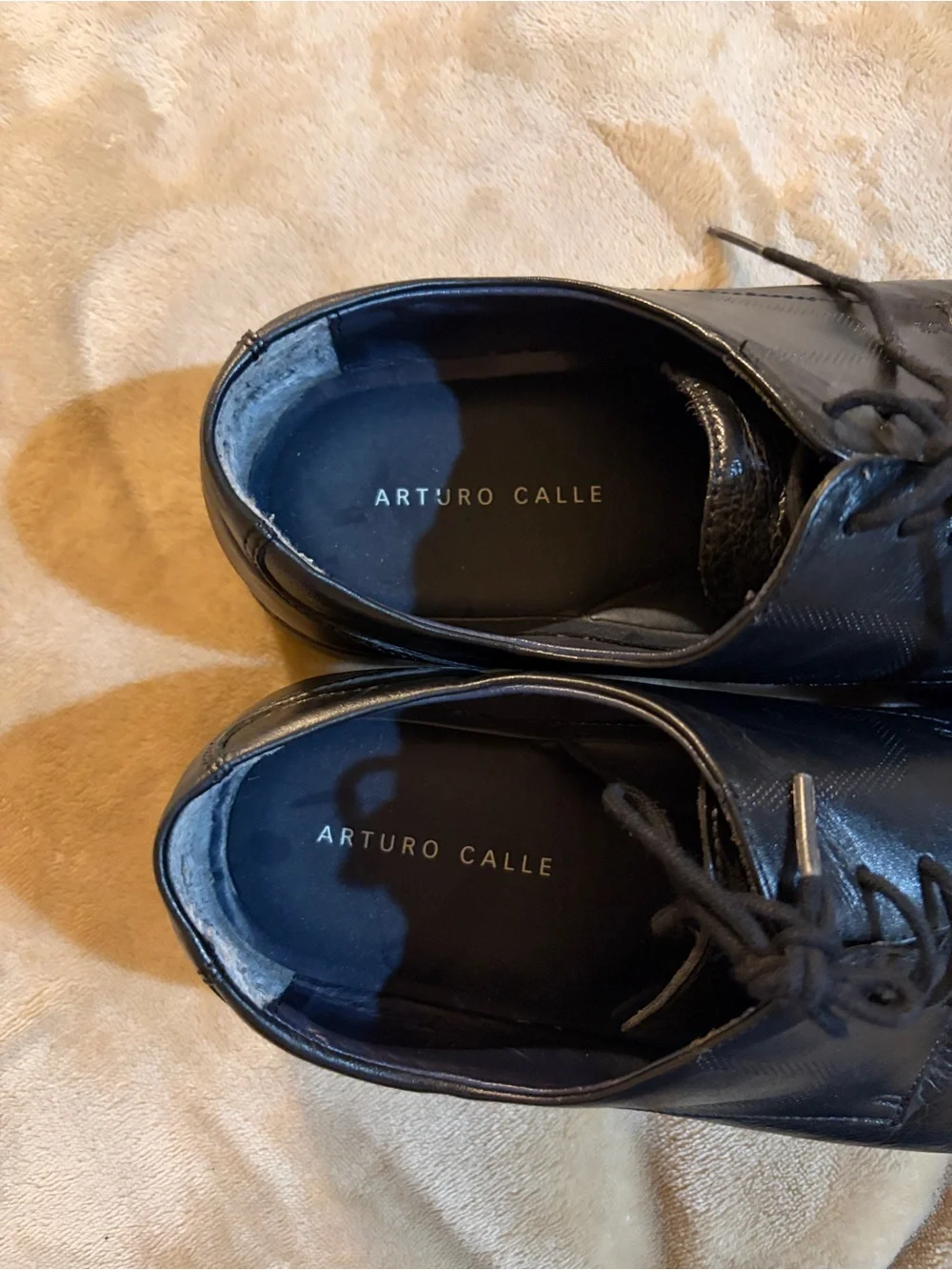 ARTURO CALLE ORIGINAL MEN'S BLACK PATENT LEATHER  size 41 - Picture 6 of 6